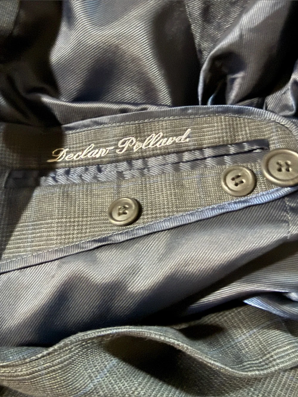 Custom Tailored Men's Charcoal Gray Suit
